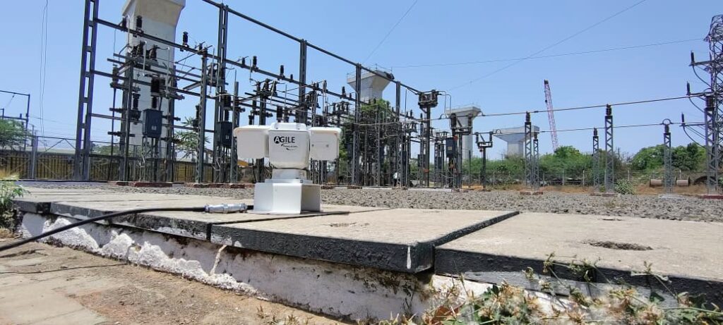 Grid thermal monitoring railway substation infrastructure