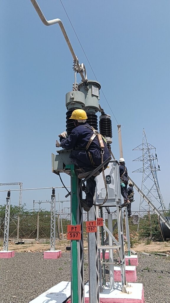 surface preparation before RTV coating at Western Railway substation