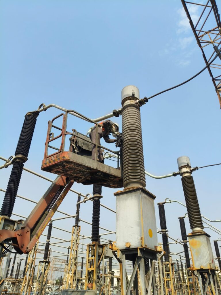 RTV silicone coating application on current transformer
