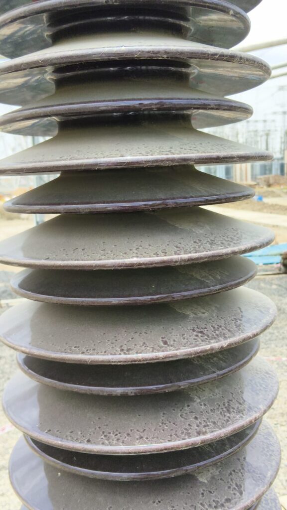 Contaminated High Voltage Insulator