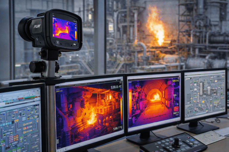 thermal imaging for electrical maintenance inspection of electrical panel detecting hotspot