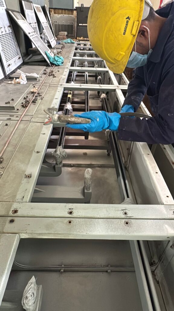 panel cleaning before RTV coating