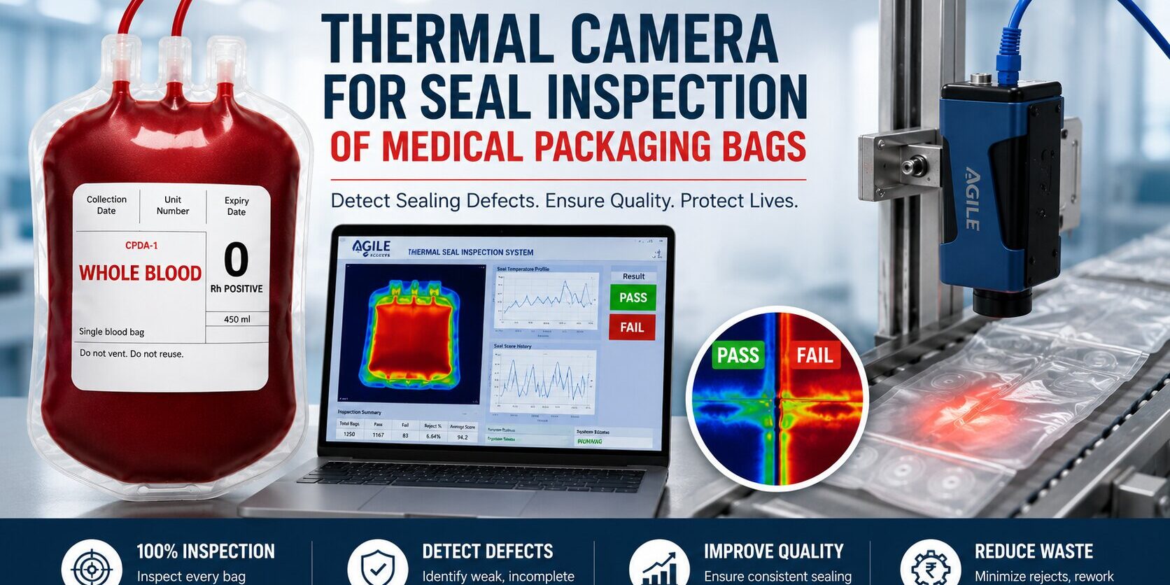 Thermal Camera for Seal Inspection of Medical Blood Bags