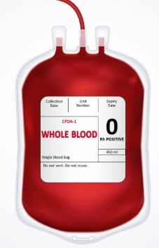 Medical blood bag used for thermal seal inspection