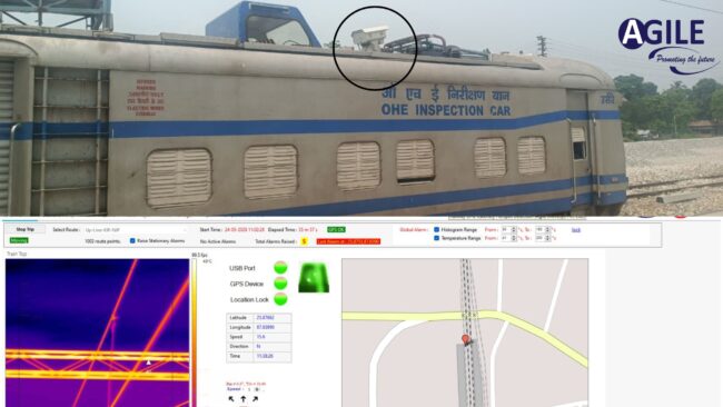 OHE hotspot detection using thermal imaging for railway inspection