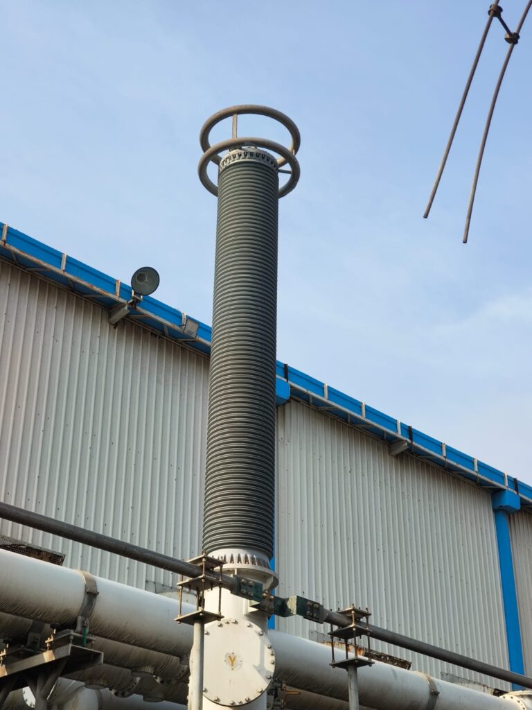 completed RTV coating on BPI insulators at Khavda