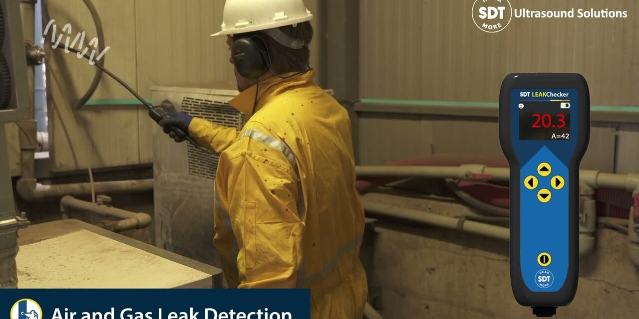 Compressed Air Leak Detection using SDT LeakChecker ultrasonic leak detector