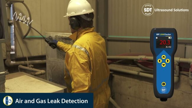 Compressed Air Leak Detection using SDT LeakChecker ultrasonic leak detector