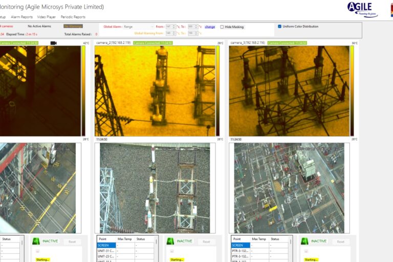 Loose electrical connection detection using thermal imaging in a substation